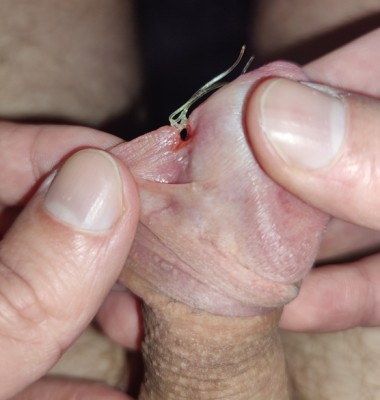 Tiny sliver of skin after first tying