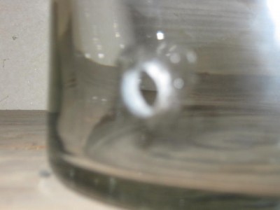 with a glass jar drill a 3/8 hole, ONLY use a glass drill bit