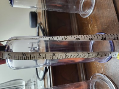 4th pump is 9 inches long 8.5 Girth