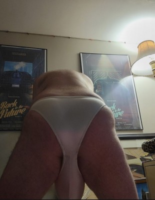 What I aspire to be 2nd pic, full rear shot! White thong