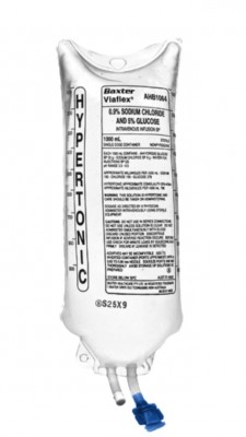 Can't get saline at the moment