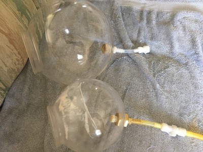 6” and 8” spheres for comparison